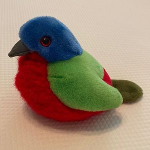 Painted Bunting Bird K&M Toys Small Plush Stuffed Toy Animal